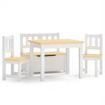 Kindermöbel-Set Weiß - Holzwerkstoff - 50 x 48 x 60 cm