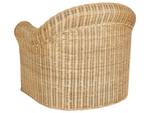 Gartenstuhl LIVADEIA Blau - Weiß - Rattan - 90 x 82 x 75 cm