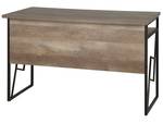 Schreibtisch FORRES Schwarz - Braun - Holzwerkstoff - 120 x 76 x 60 cm