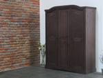 l' armoire Rico Marron - Bois massif - 152 x 193 x 54 cm