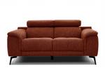 Sofa Fiero 2-Sitzer Dunkelorange