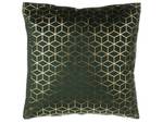 Coussin décoratif CELOSIA Vert foncé - Doré - Vert