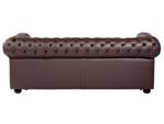 Canapé chesterfield CHESTERFIELD Marron - Marron foncé - 195 x 70 x 90 cm