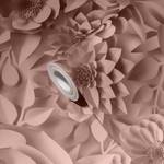 Blumentapete 3D Optik Rosa Weiß Altrosa - Weiß