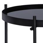 Set de 2 tables d'appoint Ø 43x45cm Noir Noir