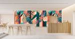 Fototapete Serabi Walls by Patel Beige - Schwarz - Blau - Orange - Kunststoff - Textil - 500 x 270 x 0 cm