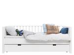 Tagesbett  Nordic Weiß - Massivholz - Holzart/Dekor - 98 x 80 x 211 cm