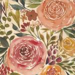 Tableau roses merveilleuses 30 x 45 cm - Fibres naturelles