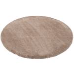 Hochflor Teppich Harmony Rund Taupe - 133 x 133 cm