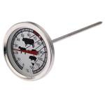 Thermometer 2416 Silber - Naturfaser - 2 x 14 x 6 cm