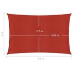 Sonnensegel 3016419-8 Rot - 450 x 300 cm