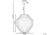 Lampe suspension EWASO Beige - Bleu - Papier - 40 x 131 x 40 cm