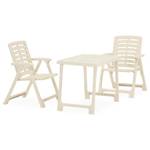 Bistro (lot de 3) 315833 Blanc - Matière plastique - 56 x 63 x 81 cm