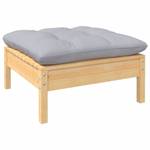 Garten-Lounge-Set (3-teilig) 3012138-2 Grau - Massivholz - Holzart/Dekor - 63 x 62 x 63 cm