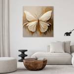 KUNSTDRUCK Whispers of Butterfly Ivory 40 x 40 cm