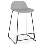 Tabouret De Bar BABYLOS Noir - Gris - Noir