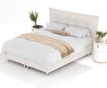 Boxspringbett Minori Beige - Breite: 200 cm