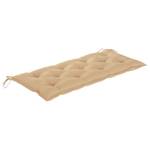 Auflage für Hollywoodschaukel Beige - Tiefe: 120 cm