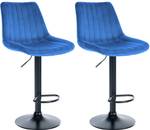 Barhocker Toni 2er Set Blau