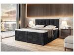 Boxspringbett Raco Schwarz - Breite: 180 cm - H3