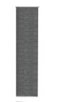 Flächenvorhang Leinenoptik Grau - Textil - 60 x 300 x 1 cm