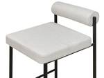 Tabouret de bar AMAYA Noir - Gris - Gris lumineux