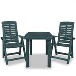 Bistro-Set (3-teilig) 295344 Grün