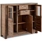 Highboard Alaska Braun Braun - Massivholz - 160 x 140 x 45 cm