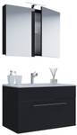 Table de toilette Badinos Noir - Noir brillant - Largeur : 60 cm