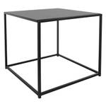 Table d'appoint 55x55x55cm noir Noir - Métal - 55 x 55 x 55 cm