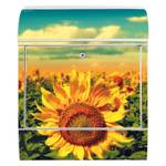 Sonnenblumen Stahl Briefkasten