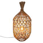 Tischlampe, durchbrochen, Rattan