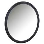 Grand miroir rond en rotin noir Rotin - 70 x 70 x 70 cm