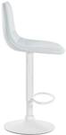 Tabouret de bar Lex Lot de 2 Blanc - Cuir synthétique - 45 x 89 x 46 cm