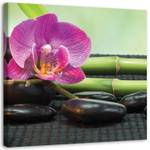 Leinwandbild Spa Zen Orchidee Blumen