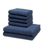 Sensual Skin set serviettes 6 pcs Bleu nuit