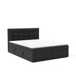 Boxspringbett Doppelbett Bett Bastiano Schwarz - Breite: 140 cm