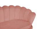 Muschelsofa Nikolaevo Pink - Textil - 180 x 78 x 76 cm