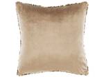 Coussin décoratif FOXTAIL Beige - Marron - Fourrure synthétique - 45 x 45 x 10 cm