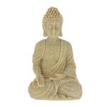 Buddha Figur sitzend 18cm Beige
