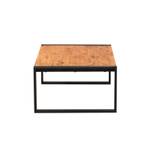 Table basse 110x70cm style industriel Marron - En partie en bois massif - 110 x 40 x 70 cm