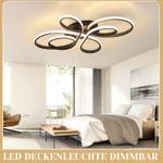 LED Deckenleuchte Alaric Schwarz - 58 x 100 cm