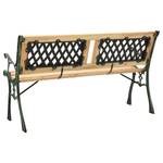 Banc de jardin 312033 Vert - Bois massif - Bois/Imitation - 122 x 73 x 54 cm