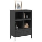 Highboard DE1925 Schwarz - Metall - 39 x 102 x 68 cm