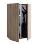 Holz Besenschrank Putzschrank Lona L Braun - Holzwerkstoff - 70 x 111 x 38 cm