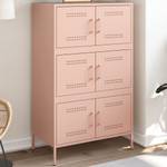 Highboard DE6194 Pink - Metall - 39 x 113 x 68 cm