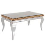 Couchtisch MODERN BAROCK Braun - Glas - Metall - Massivholz - Holzart/Dekor - 100 x 50 x 60 cm