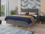 Boxspringbett Gold Grau - Breite: 166 cm