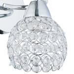 Wandleuchte HH-CR-6051K-CH Silber - Glas - Metall - 22 x 18 x 15 cm