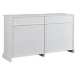 Buffet commode Caelus Ⅴ Blanc crème - Imitation chêne vieilli - Blanc